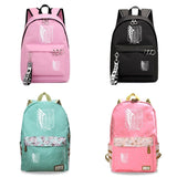 Attack on Titan Wings of Freedom Floral Design Backpacks