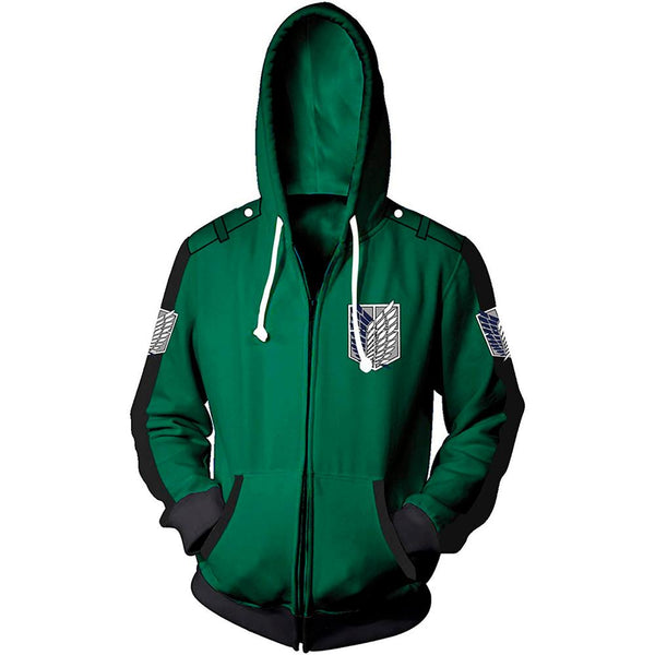 Attack on Titan Wings of Freedom Hoodie - Green