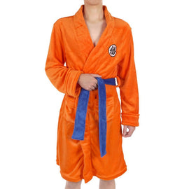 Anime Son Goku Cosplay Bathrobe Kakarotto Pajamas Winter Keep Warm Soft Flannel Bathrobe for Women Men