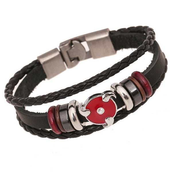 Naruto Sharingan Leather Bracelet - AnimePond