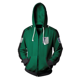 Attack on Titan Wings of Freedom Hoodie - Green