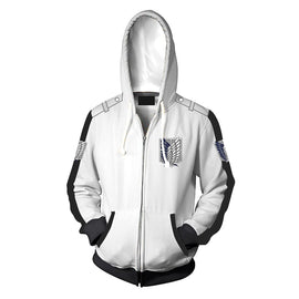 Attack on Titan Wings of Freedom Hoodie - White