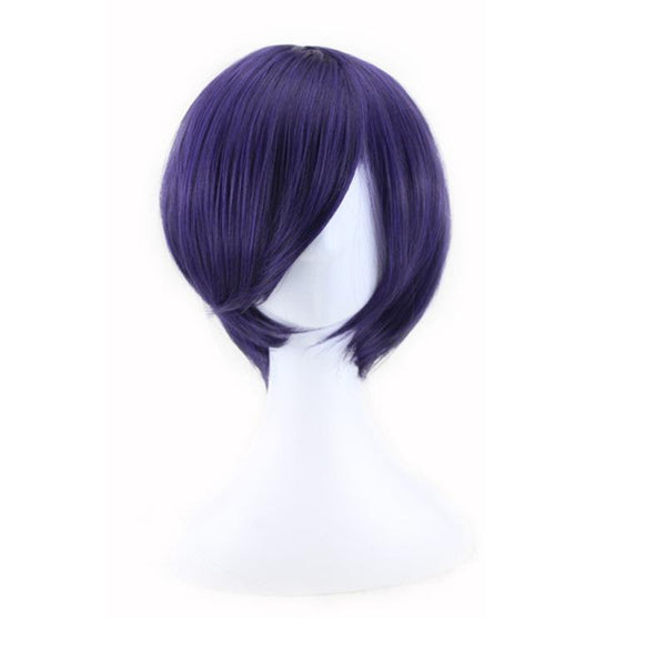 Straight Cosplay Purple Wig - Short Synthetic Hair - AnimePond