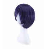 Straight Cosplay Purple Wig - Short Synthetic Hair - AnimePond