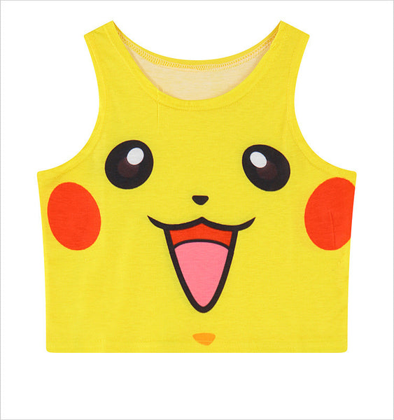 Pokemon Shirts - Women's Top Squirtle Jigglypuff Pikachu - AnimePond