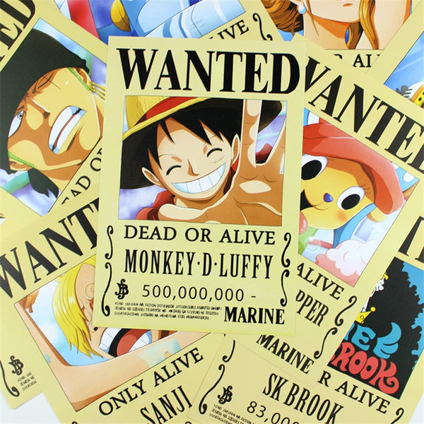 One Piece Wanted Poster x 9 - AnimePond