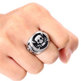 One Piece Rings Silver Plated Pirates Skull - AnimePond