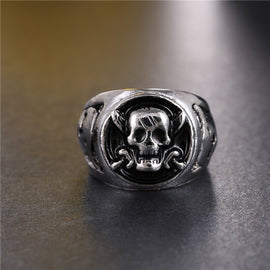 One Piece Rings Silver Plated Pirates Skull - AnimePond