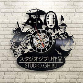 Studio Ghibli - Vinyl Record Wall Clock - AnimePond